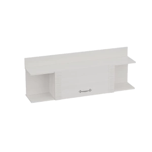 Полка Элана закрытая 500*290*1400 (, 1 дв., ниша: Да, корпус: Бодега белая, фасад: ЛДСП Бодега белая, в пакетах)