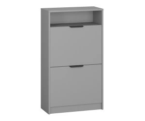 слим Тумба №25 1050*280*600 (, 2 дв., ниша: Да, корпус: серый камень, фасад: ЛДСП Премиум серый камень, в собранном виде)