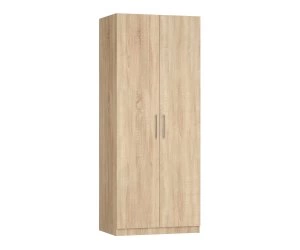 Шкаф Ника 0 ящ, платяной, створки: 2, 2219*505*800 (, 2 дв., ниша: Нет, корпус: дуб сонома, фасад: ЛДСП Классика Дуб сонома, в пакетах)