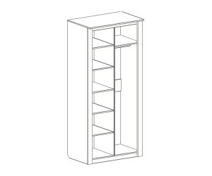 Шкаф двухдверный