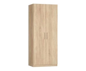 Шкаф Ника 0 ящ, платяной с полками, створки: 2, 2219*505*800 (, 2 дв., ниша: Нет, корпус: дуб сонома, фасад: ЛДСП Премиум Дуб сонома, в пакетах)