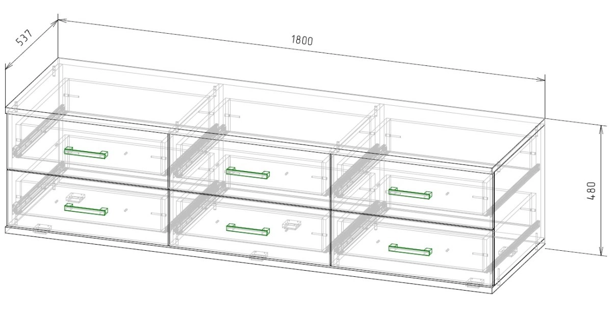 арт. 011963 6 ящ