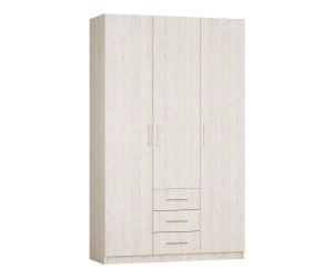 Шкаф Ника 3 ящ, платяной с полками, створки: 3, 2219*505*1350 (, 3 дв.3 ящ., ниша: Нет, корпус: пикард, фасад: ЛДСП Премиум пикард, в пакетах)