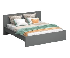 Кровать Идея, сп. место: 1800*2000, изголовье: ЛДСП, основание: щит ЛДСП (, 902*2054*1960, , корпус: антрацит, в пакетах)
