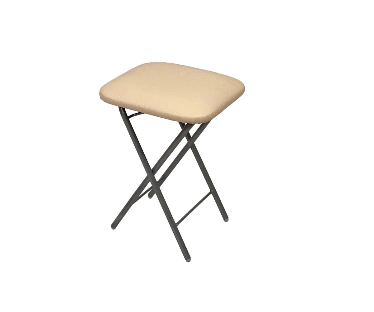 Табурет складной (Стандарт 276 светло-бежевый-Бриллиант) (4)