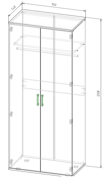 арт. 011910 шкаф 900