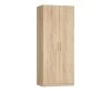 Шкаф Ника 0 ящ, платяной с полками, створки: 2, 2219*600*800 (, 2 дв., ниша: Нет, корпус: Дуб сонома, фасад: ЛДСП Премиум Дуб сонома, в пакетах)