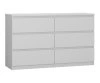 Комод Идея 858*450*1400 (, , 6 ящ., корпус: серый, фасад: ЛДСП Классика серый, в пакетах)
