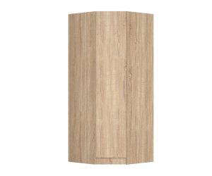 Шкаф Угловой Ника, створки: 1, 2219*776*776 (гл. 480*480) (, Корпус: дуб сонома, фасад: ЛДСП Премиум Дуб сонома, в пакетах)