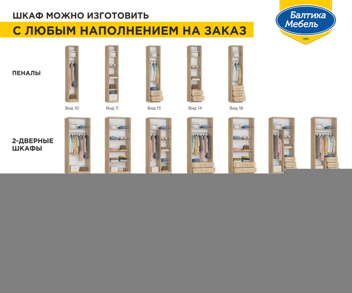 Наполнение шкафа