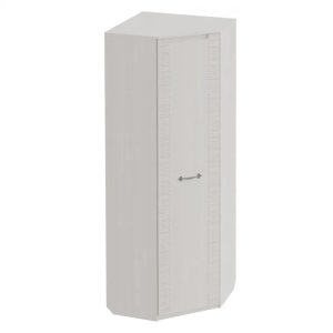 Шкаф Угловой Элана платяной с полками, створки: 1, 2085*720*720 (гл. 410*410) (, Корпус: Бодега белая, фасад: ЛДСП Бодега белая, в пакетах)