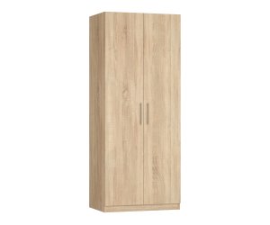 Шкаф Ника 0 ящ, платяной с полками, створки: 2, 2219*505*800 (, 2 дв., ниша: Нет, корпус: дуб сонома, фасад: ЛДСП Премиум Дуб сонома, в пакетах)