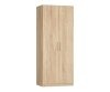 Шкаф Ника 0 ящ, платяной с полками, створки: 2, 2219*600*800 (, 2 дв., ниша: Нет, корпус: Дуб сонома, фасад: ЛДСП Премиум Дуб сонома, в пакетах)